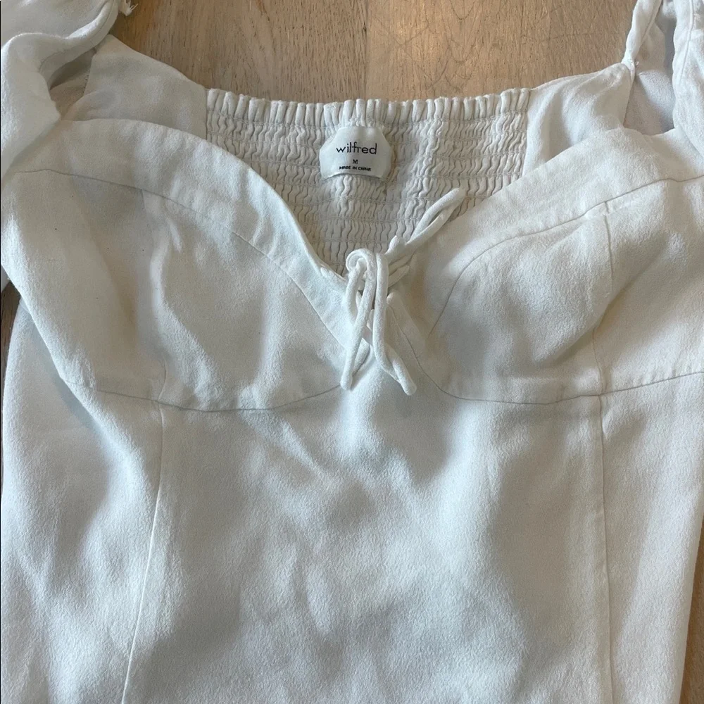 Aritzia Wilfred Novella Coastal Cowgirl Coquette Blouse Size M